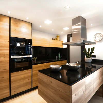 reforma de cocina con nueva distribucion en els canyars